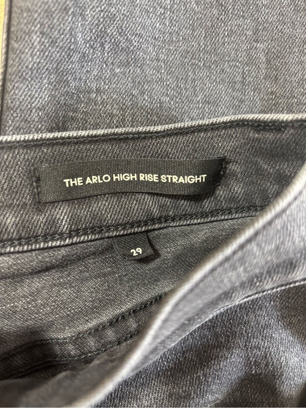 Denim Forum The Arlo High Rise Straight Cropped Raw Hem Jeans Size 29 - Picture 3 of 11